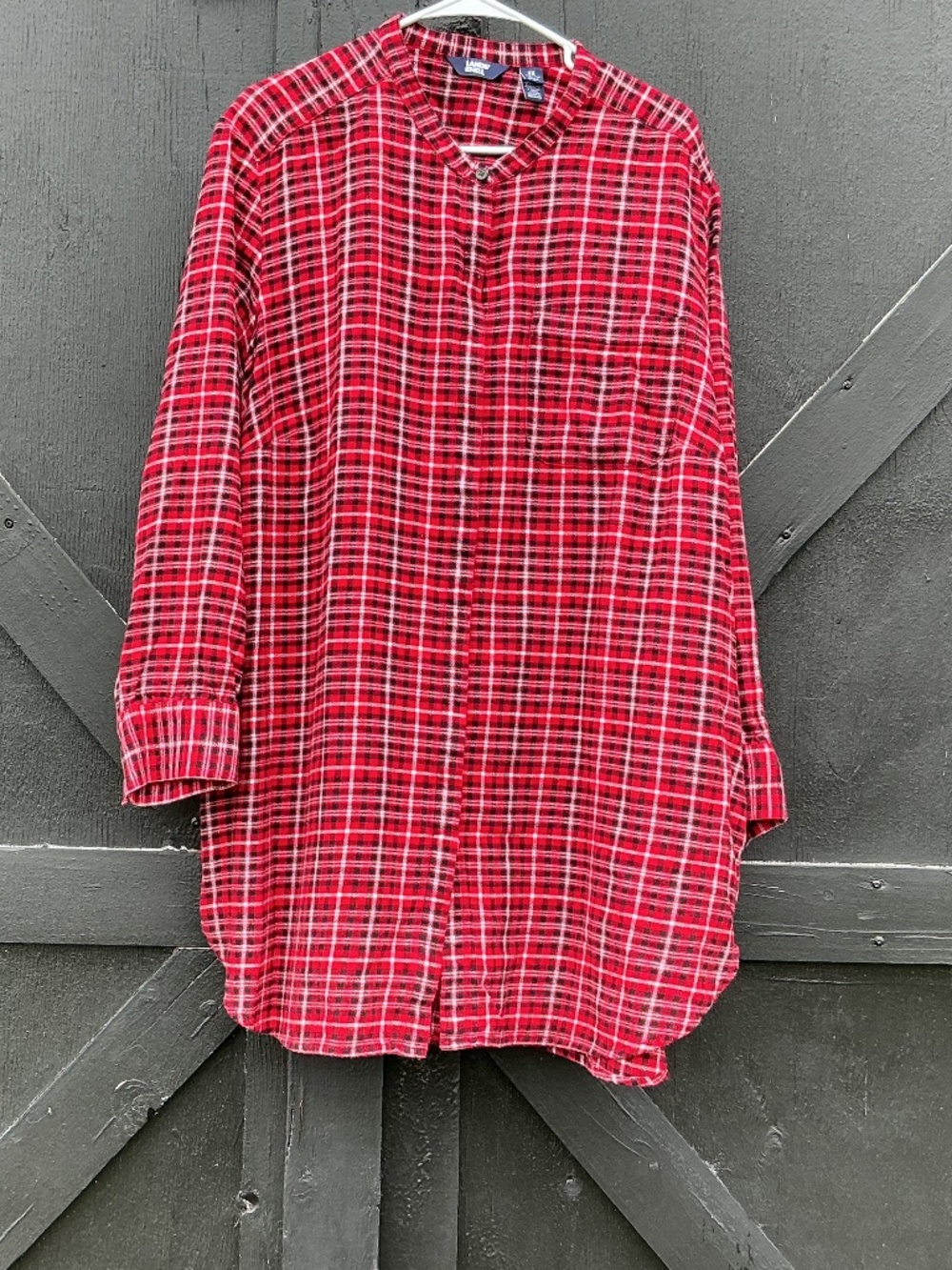 PLus Size Flannel Tunic